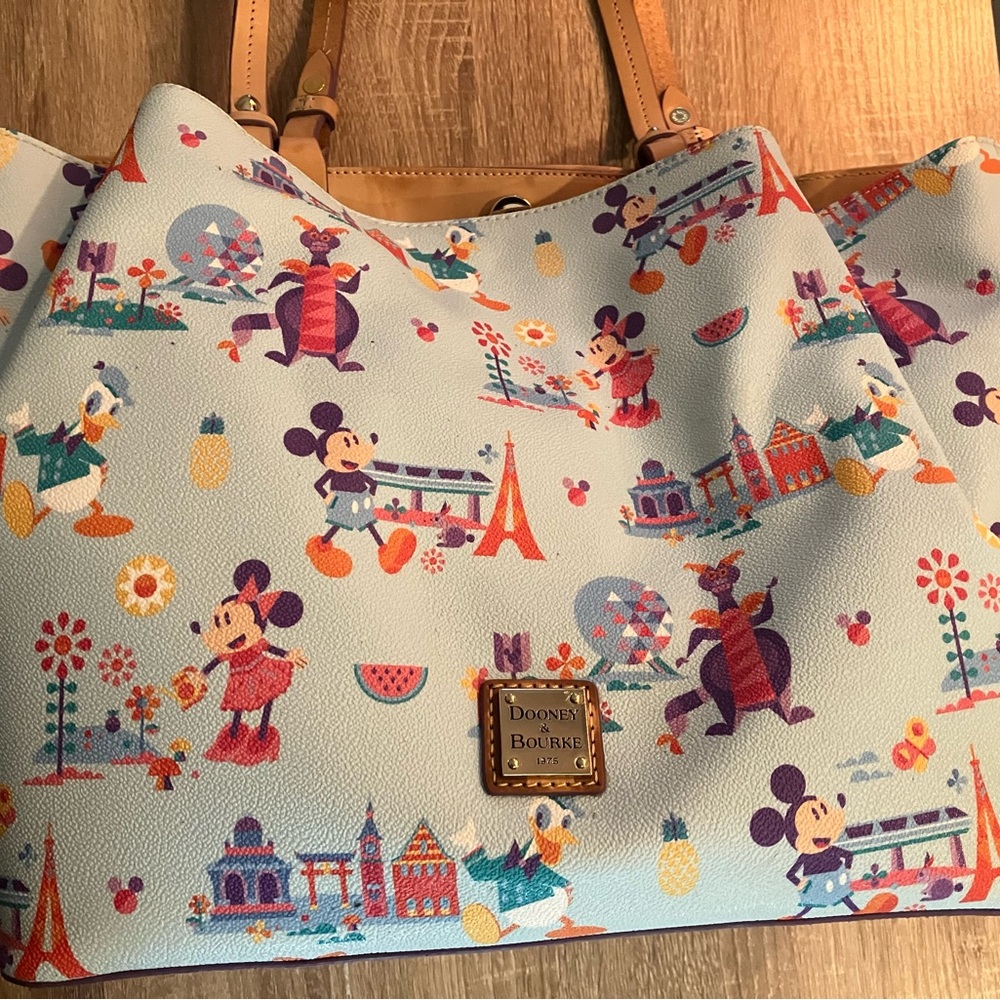 Dooney & Bourke Disney Epcot Flower and Garden Festival Tote Bag